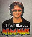 i feel like a nimnuz mork and mindy vintage t-shirt iron-on